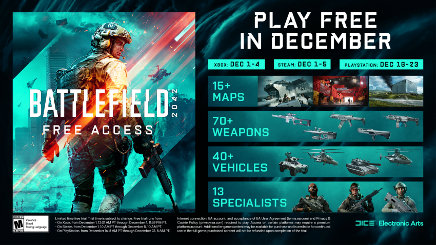 Polijsten Vluchtig band Battlefield 2042 komende december voor iedereen gratis te spelen – That's  Gaming